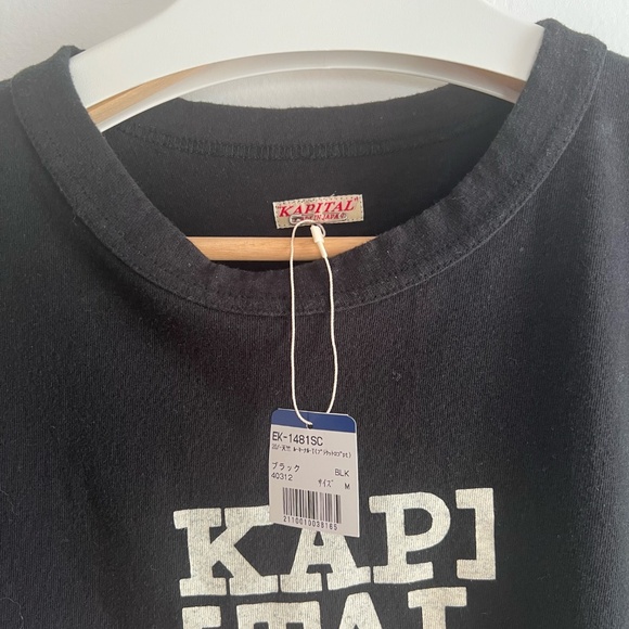 Kapital Rookie Logo Black T-Shirt - Picture 4 of 6